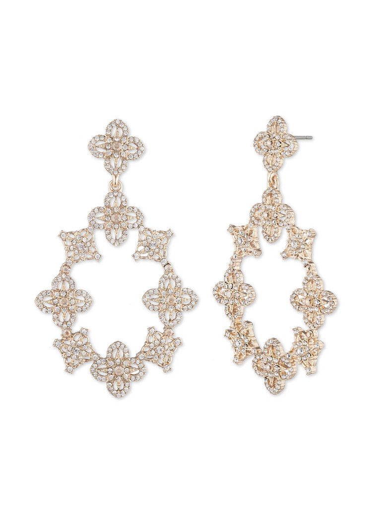 Gold Lace Orbital Earring - Gold