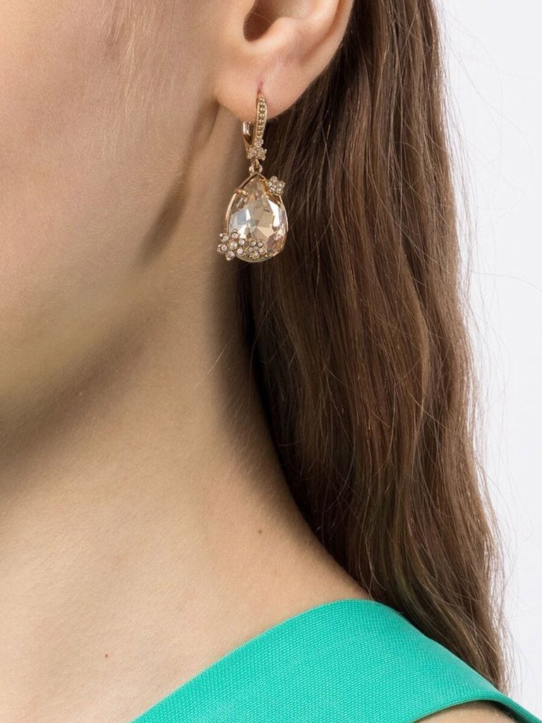 Gold Single Drop Earring