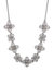 Lace Floral Necklace - Black Diamond