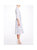 3/4 Length Sleeve Floral Stripe Day Dress