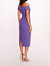 Asymmetrical Crepe Midi Dress - Amethyst