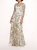 Botanical Embroidered Gown - Ivory Multi  - Ivory Multi