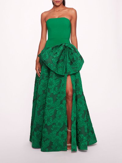 Marchesa Notte Calathea Gown - Emerald product
