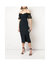 Color Block Cocktail Dress - Navy/Black