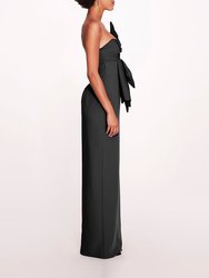 Deconstructed Bow Gown - Black