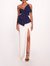 Deconstructed Bow Gown - Navy/Ivory - Navy Ivory