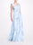 Desio Printed Gown - Dusty Blue