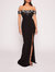 Draped Bodice Gown - Black - Black