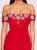 Draped Bodice Gown - Lipstick Red