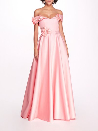 Marchesa Notte Duchess Satin Ball Gown - Blush product