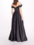 Duchess Satin Ball Gown - Navy