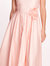 Duchess Satin Midi Dress - Blush