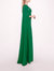 Embroidered Belt Kaftan Dress - Emerald