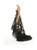 Embroidered Fishnet Hi-Low Gown