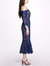 Fit To Flare Blue Lace Gown