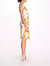 Floral Embroidery Pencil Dress- Ivory/Yellow