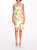 Floral Embroidery Pencil Dress- Ivory/Yellow - Ivory/Yellow