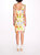 Floral Embroidery Pencil Dress- Ivory/Yellow