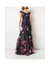 Floral Print Floor Length Gown