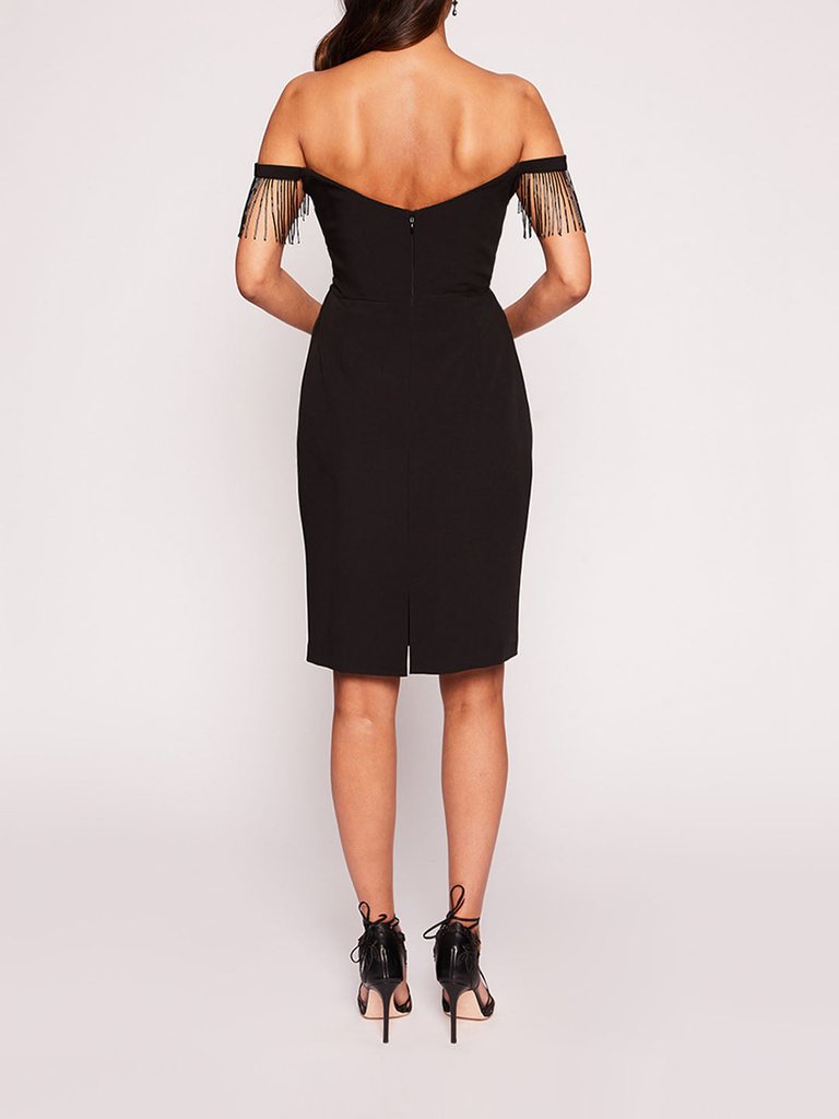 Flutter Mini Dress - Black