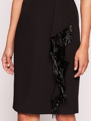 Flutter Mini Dress - Black