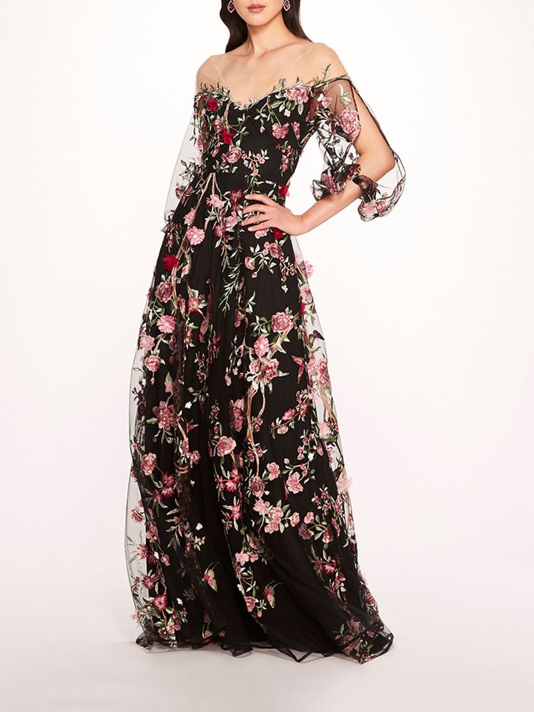 Garden of Eden Gown - Black Combo - Black Combo