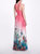 Halter Ombre Floral Gown - Pink