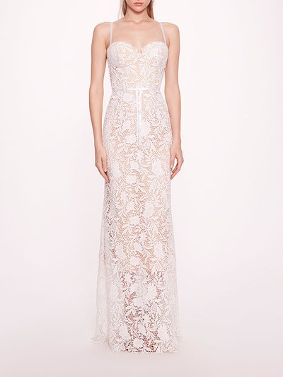 Marchesa Notte Lace Mermaid Gown - Ivory product