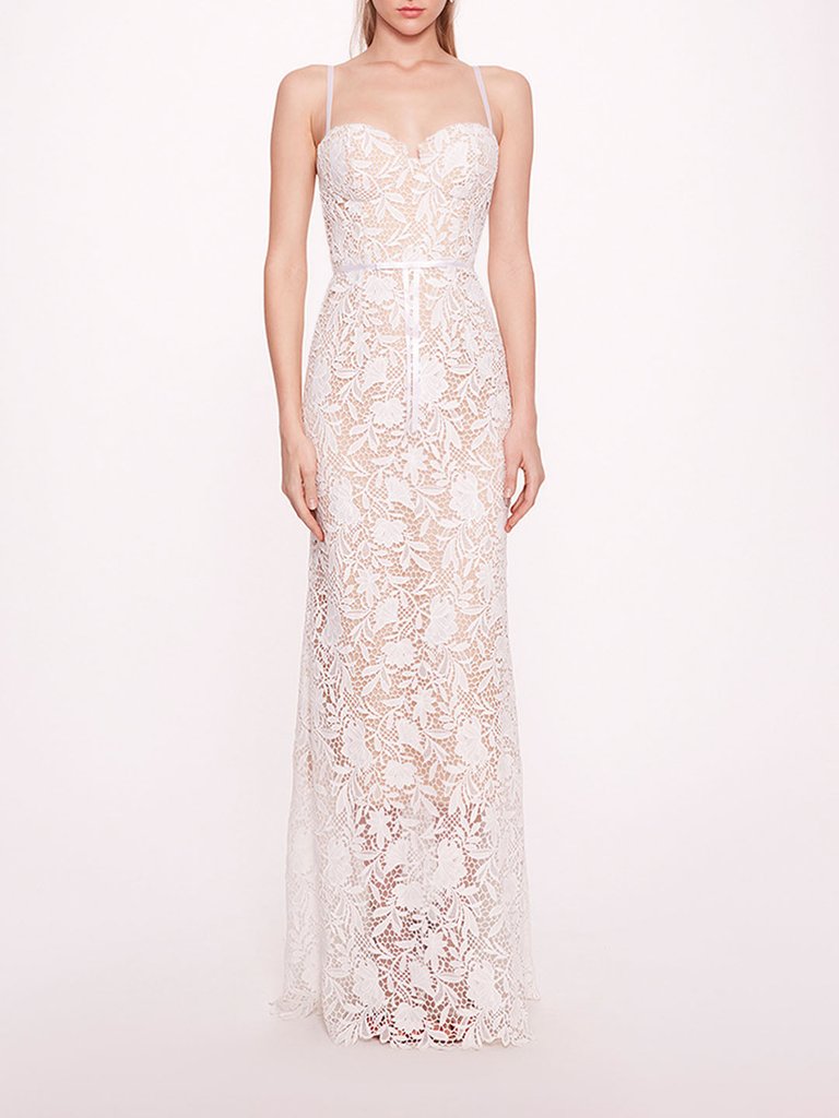 Lace Mermaid Gown - Ivory - Ivory