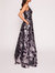 Lotus Sequin Gown - Aubergine/Gunmetal