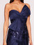 Lotus Sequin Midi Dress - Navy