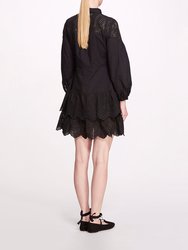 Marigold Mini Shirt Dress - Black