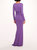 Matte Ruched Gown - Amethyst