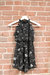Zola Floral Halterneck Dress - Black