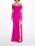 Off Shoulder Column Gown - Orchid - Orchid
