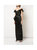 Off-the-Shoulder Strap Satin Draped Gown