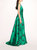 One Shoulder Marigold Ball Gown - Emerald Combo