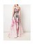 One-Shoulder Print Duchess Satin Ball Gown