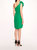 One Shoulder Taffeta Mini Dress - Emerald