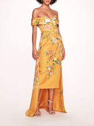 Paradise Midi Dress - Golden Combo - Golden Combo