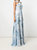 Pavia Printed Gown - Dusty Blue