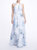 Pavia Printed Gown - Dusty Blue - Dusty Blue