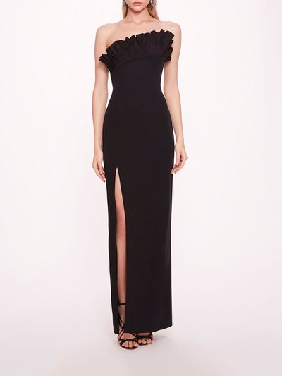 Marchesa Notte Pleated Neckline Gown product