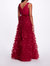 Plunging A-Line Gown - Red