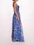 Ribbons Cape Gown - Blue