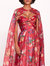 Ribbons Cape Gown - Fuchsia