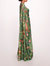 Ribbons Cape Gown - Green Multi