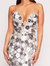 Sequin Bouquets Gown - Silver