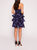 Sequin Bouquets Mini Dress - Indigo