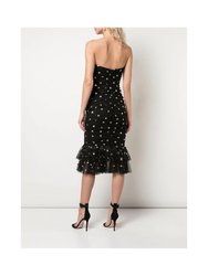 Sequin Dot Tulle Cocktail Dress